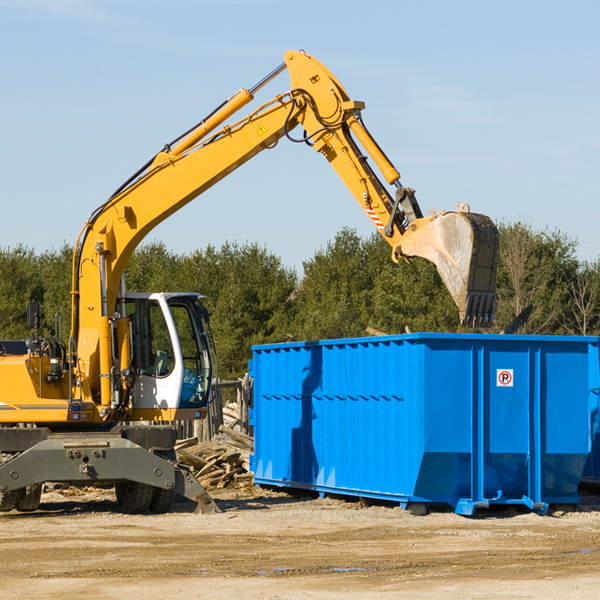 is there a minimum or maximum amount of waste i can put in a residential dumpster in West Milford WV